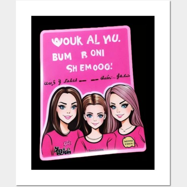 Mean Girls 6 - Burn Book Sticker Wall Art by KinneyStickerShirts